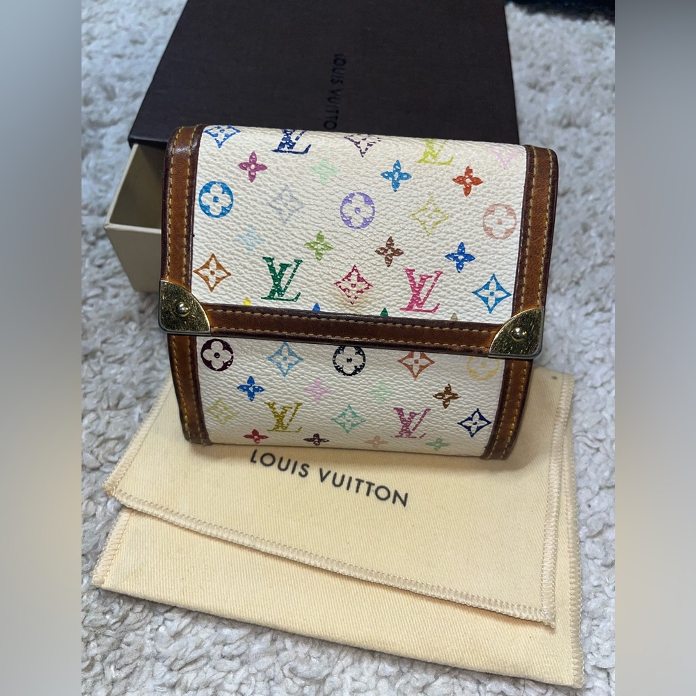 Louis Vuitton Multicolor Murakami Compact size Wallet